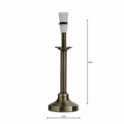 Dunelm Fluted Candlestick Antique Brass Table Lamp Base -Cheap wall lights Store 1000001182 alt04