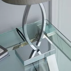 Dunelm Como Table Lamp Chrome Shade -Cheap wall lights Store 1000011023 alt02