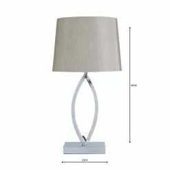 Dunelm Como Table Lamp Chrome Shade -Cheap wall lights Store 1000011023 alt04
