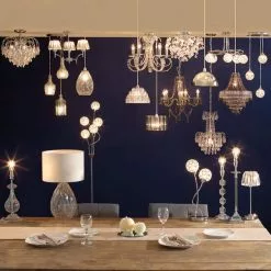 Dunelm Blenheim 47cm Smoked Jewels Chandelier Easy Fit Pendant -Cheap wall lights Store 1000038979 alt03