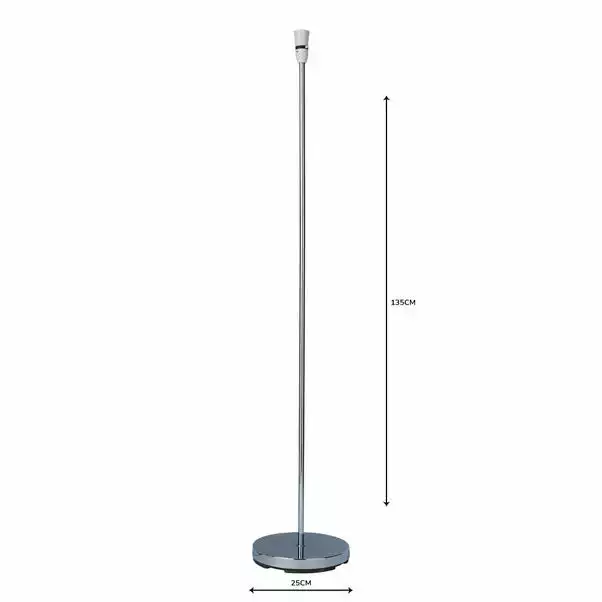 Dunelm Stem Chrome Floor Lamp Base 6 Dunelm Stem Chrome Floor Lamp Base - Image 5