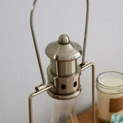 Dunelm Horse Lantern Satin Nickel Table Lamp -Cheap wall lights Store 1000044879 alt02