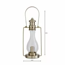 Dunelm Horse Lantern Satin Nickel Table Lamp -Cheap wall lights Store 1000044879 alt04