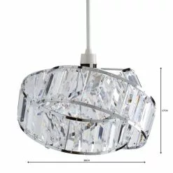 Dunelm Lilia Acrylic Clear Easy Fit Pendant -Cheap wall lights Store 1000070584 alt04