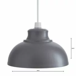 Dunelm Galley Grey Easy Fit Pendant -Cheap wall lights Store 1000084079 alt04