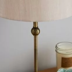 Dunelm Metal Ball Antique Brass Table Lamp -Cheap wall lights Store 1000084146 alt03