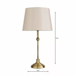 Dunelm Metal Ball Antique Brass Table Lamp -Cheap wall lights Store 1000084146 alt04