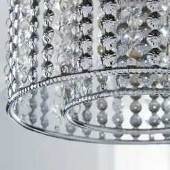 Dunelm Monica Chrome Easy Fit Pendant -Cheap wall lights Store 1000084153 alt02