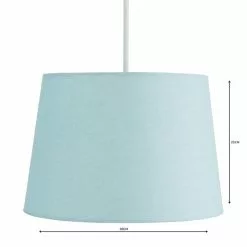 Dunelm Sara Tapered Lamp Shade 30cm Duck Egg -Cheap wall lights Store 1000084174 alt04