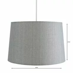 Dunelm Sara Tapered Lamp Shade 40cm Grey -Cheap wall lights Store 1000084178 alt04