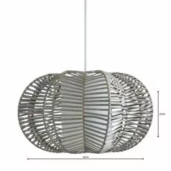 Dunelm Weave Wicker Natural Easy Fit Pendant -Cheap wall lights Store 1000084217 alt04