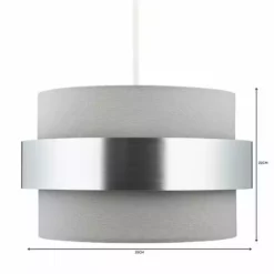 Dunelm Joey Grey Easy Fit Pendant -Cheap wall lights Store 1000093240 alt06