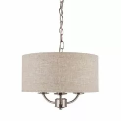 Dunelm Preston 3 Shaded Steel Ceiling Fitting -Cheap wall lights Store 1000093246 alt05