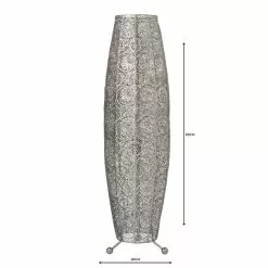 Dunelm Manila Moroccan 85cm Chrome Floor Lamp -Cheap wall lights Store 1000093301 alt04