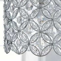 Dunelm Arden Floral Chrome Easy Fit Pendant -Cheap wall lights Store 1000093327 alt02
