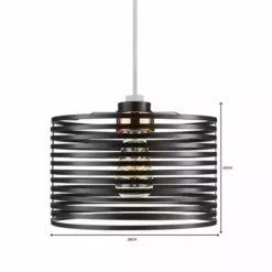 Dunelm Kiel Black Easy Fit Pendant -Cheap wall lights Store 1000093328 alt06