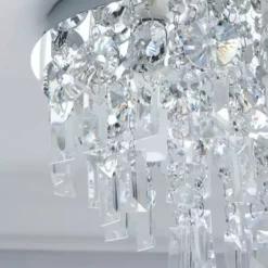 Dunelm Bel Air 3 Light Glass Bathroom Flush Ceiling Fitting 10 Dunelm Bel Air 3 Light Glass Bathroom Flush Ceiling Fitting -Cheap wall lights Store 1000119702 alt02