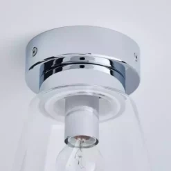 Dunelm Delavin 1 Light Pendant Glass Flush Bathroom Ceiling Fitting -Cheap wall lights Store 1000119706 alt03