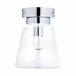 Dunelm Delavin 1 Light Pendant Glass Flush Bathroom Ceiling Fitting -Cheap wall lights Store 1000119706 alt05