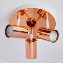 Dunelm Carter 3 Light Copper Spotlight -Cheap wall lights Store 1000119713 alt03
