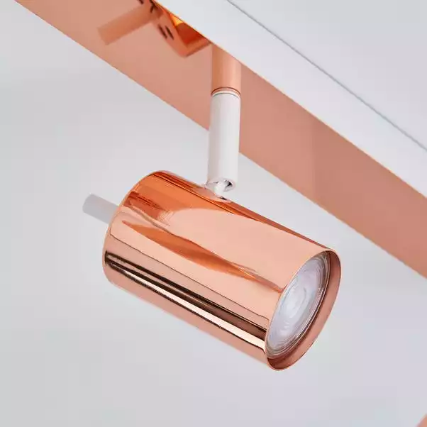 Dunelm Carter 4 Light Copper Spotlight 6 Dunelm Carter 4 Light Copper Spotlight - Image 4