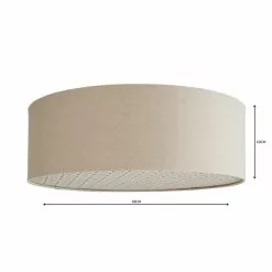 Kirsty Shade Taupe Flush Ceiling Fitting 9 Kirsty Shade Taupe Flush Ceiling Fitting -Cheap wall lights Store 1000119785 alt04