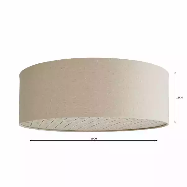 Kirsty Shade Taupe Flush Ceiling Fitting 6 Kirsty Shade Taupe Flush Ceiling Fitting - Image 4