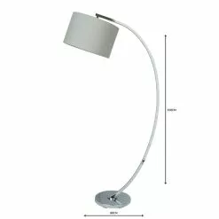 Dunelm Meson Chrome Floor Lamp -Cheap wall lights Store 1000119786 alt04