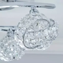 Dunelm Cecilie 3 Light Crystal Semi-Flush Ceiling Fitting 10 Dunelm Cecilie 3 Light Crystal Semi-Flush Ceiling Fitting -Cheap wall lights Store 1000119787 alt02