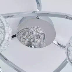 Dunelm Cecilie 3 Light Crystal Semi-Flush Ceiling Fitting 11 Dunelm Cecilie 3 Light Crystal Semi-Flush Ceiling Fitting -Cheap wall lights Store 1000119787 alt03