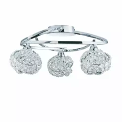 Dunelm Cecilie 3 Light Crystal Semi-Flush Ceiling Fitting 12 Dunelm Cecilie 3 Light Crystal Semi-Flush Ceiling Fitting -Cheap wall lights Store 1000119787 alt05