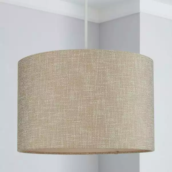 Dunelm Boucle Lamp Shade 35cm Natural 4 Dunelm Boucle Lamp Shade 35cm Natural - Image 2