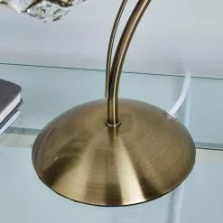 Dunelm Bergen Crystal Antique Brass Table Lamp -Cheap wall lights Store 1000119852 alt03