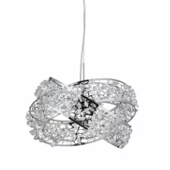 Dunelm Jaimee 3 Light Crystal Chrome Ceiling Fitting -Cheap wall lights Store 1000119870 alt05