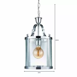 Dunelm Joplin Georgian 1 Light Lantern Glass Ceiling Fitting -Cheap wall lights Store 1000119874 alt06