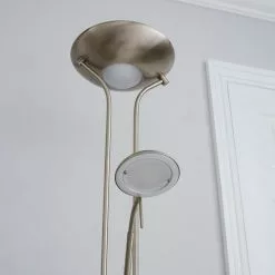Dunelm Father And Child 2 Arm Satin Chrome Floor Lamp -Cheap wall lights Store 1000119888 alt02