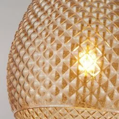 Dunelm Kareli 1 Light Pendant Champagne Ceiling Fitting -Cheap wall lights Store 1000119901 alt02