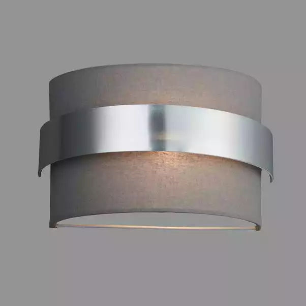 Dunelm Joey Shaded Grey Wall Light 5 Dunelm Joey Shaded Grey Wall Light - Image 3