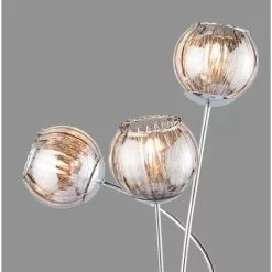 Dunelm Arta 3 Arm Smoked Glass Floor Lamp -Cheap wall lights Store 1000137348 alt02