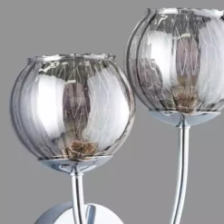 Dunelm Arta 2 Light Chrome Wall Light -Cheap wall lights Store 1000137352 alt03