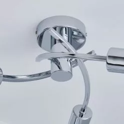 Dunelm Corvus 3 Light Chrome Semi-Flush Ceiling Fitting -Cheap wall lights Store 1000137353 alt03