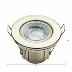Dunelm Basics 1 Light Integrated LED Satin Nickel Recess Light -Cheap wall lights Store 1000137359 alt03