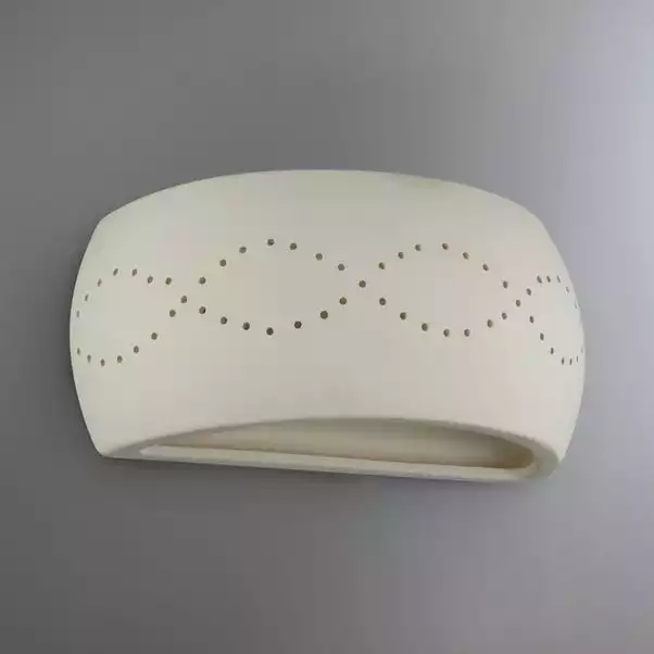 Dunelm Thasos White Wall Light 4 Dunelm Thasos White Wall Light - Image 2
