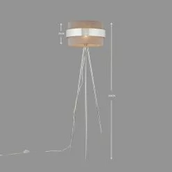 Dunelm Joey Tripod Grey Floor Lamp -Cheap wall lights Store 1000137371 alt05