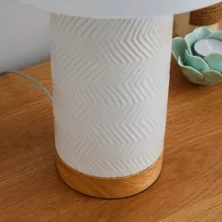 Dunelm Bibi Ceramic White Table Lamp -Cheap wall lights Store 1000137378 alt02