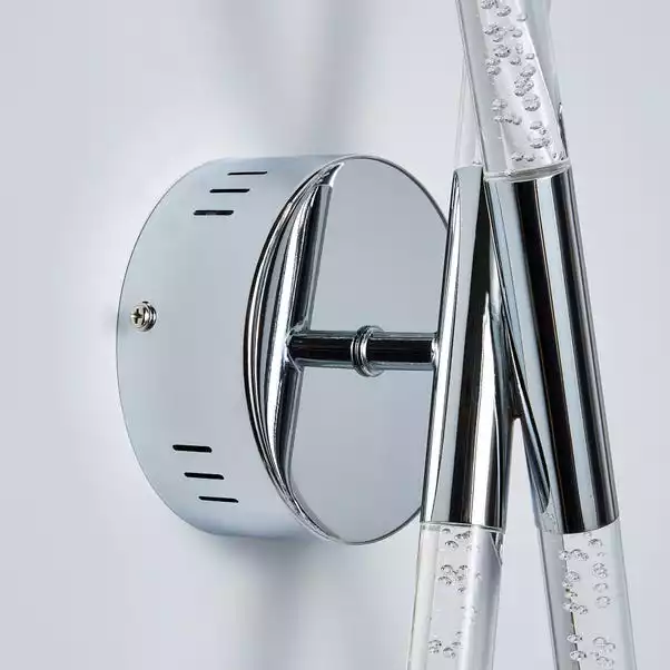 Dunelm Tassani 2 Light Integrated LED Bubble Glass Wall Light 6 Dunelm Tassani 2 Light Integrated LED Bubble Glass Wall Light - Image 4