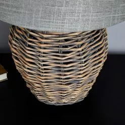 Dunelm Lari Split Weave Wicker Table Lamp -Cheap wall lights Store 1000137386 alt03