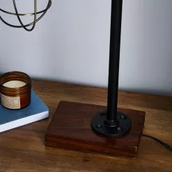 Dunelm Milas Pipe Black Industrial Table Lamp -Cheap wall lights Store 1000139077 alt03