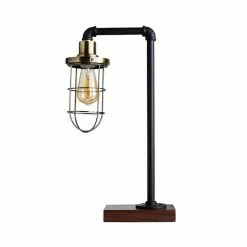 Dunelm Milas Pipe Black Industrial Table Lamp -Cheap wall lights Store 1000139077 alt04