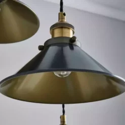 Dunelm Logan 3 Light Grey Industrial Cluster Ceiling Fitting -Cheap wall lights Store 1000139091 alt03